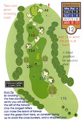 Ellenbrook Course Guide Hole 12