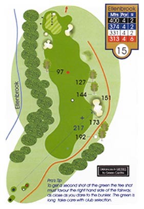 Ellenbrook Course Guide Hole 15