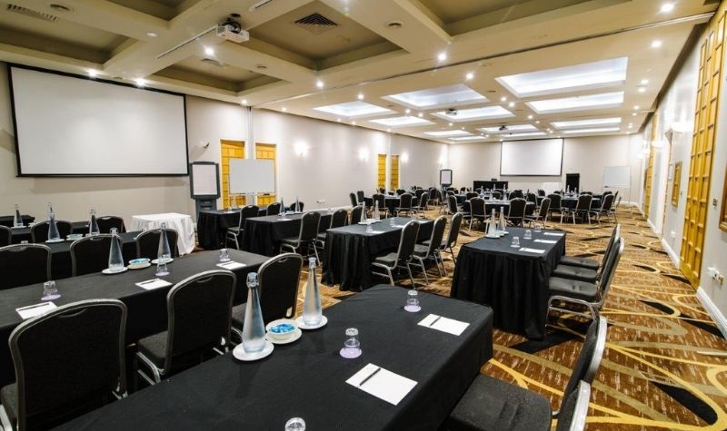 The Barret Lennard Room filled with tables and chairs