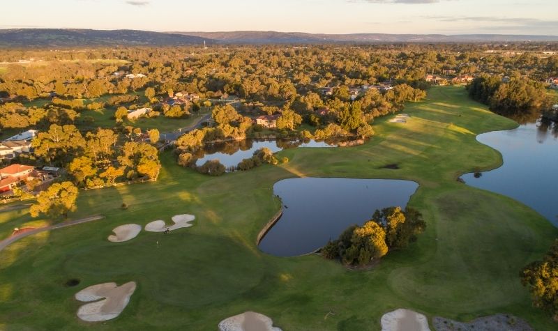 Sunset golf