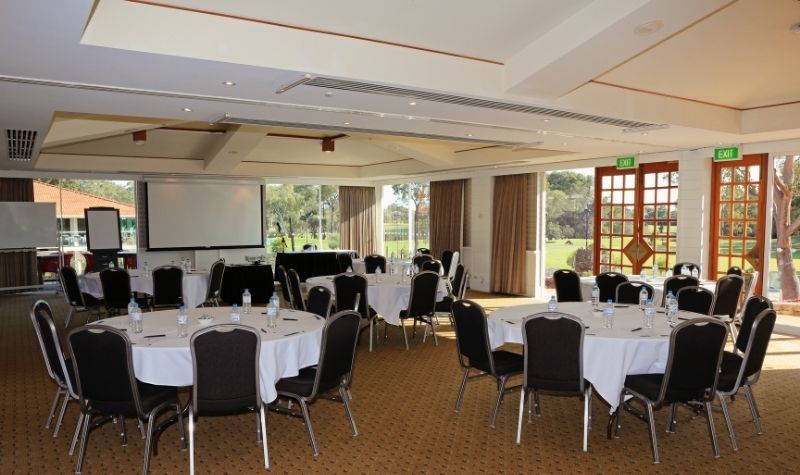 Samuel Copley Room with tables and chairs set up